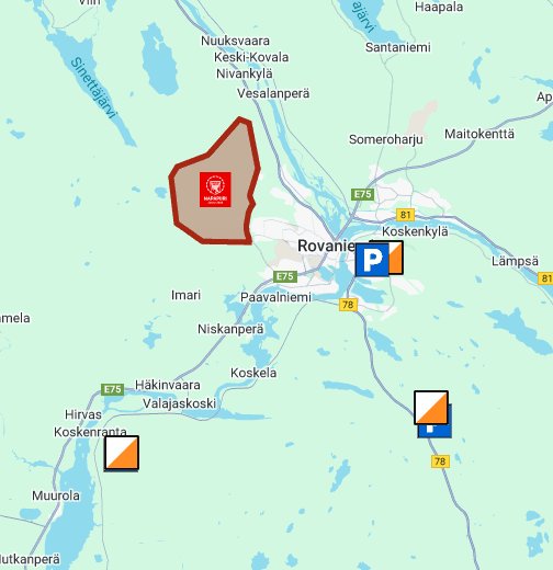 Napapiiri-Jukola 2021 harjoitukset – Google My Maps