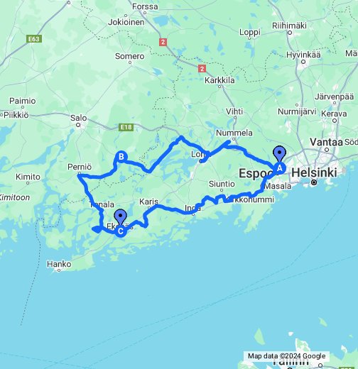 Pitkä-pääsiäislauantai – Google My Maps