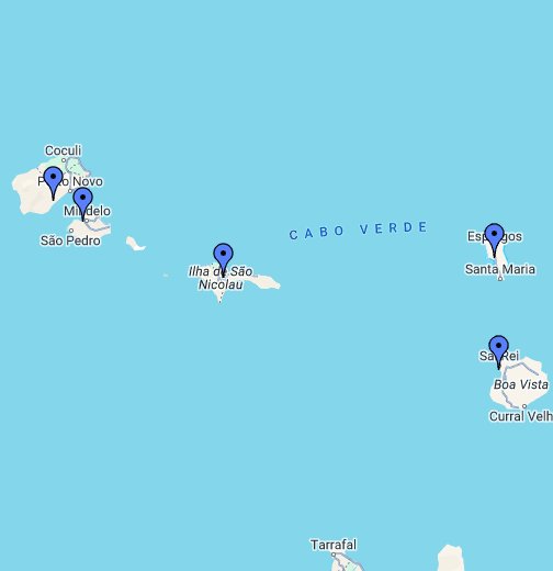 carte google Cap Vert – Google My Maps