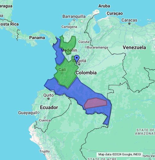 colombie carte Colombie – Google My Maps