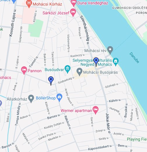 mohács térkép Mohács – Google Saját térképek