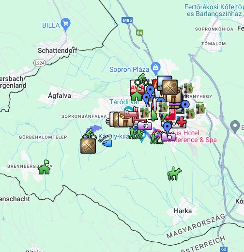 sopron látnivalók térkép Sopron   látványosságok, látnivalók / tourist information – Google 