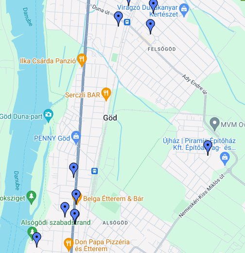 göd térkép Göd   Intézmények, közszolgáltatók – Google Saját térképek