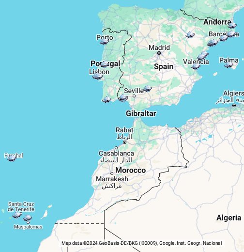 google hu térkép Spanyolország   Portugália   Andorra az Útikalauzban – Google 