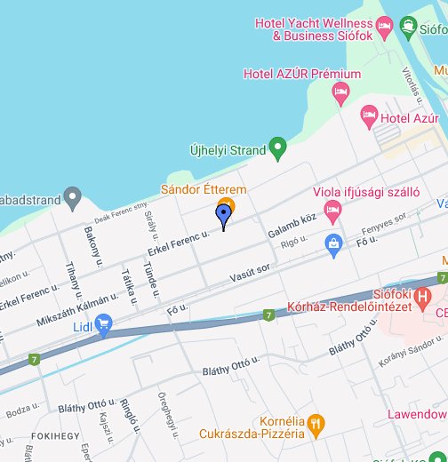 siófok kiliti térkép Hotel Korona *** Siofok – Google Saját térképek