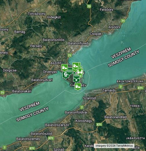 tihany térkép Tihanyi barátlakások (Tihanyi félsziget) – Google Saját térképek
