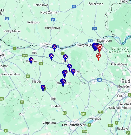 esztergom térkép google Zsákutcák   Komárom Esztergom megye – Google Saját térképek