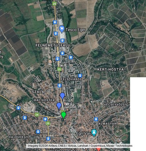 google térkép eger .ride.hu   Eger – Google Saját térképek