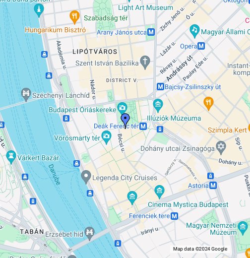 budapest szállás térkép Kempinski Hotel Corvinus Budapest – Google Saját térképek