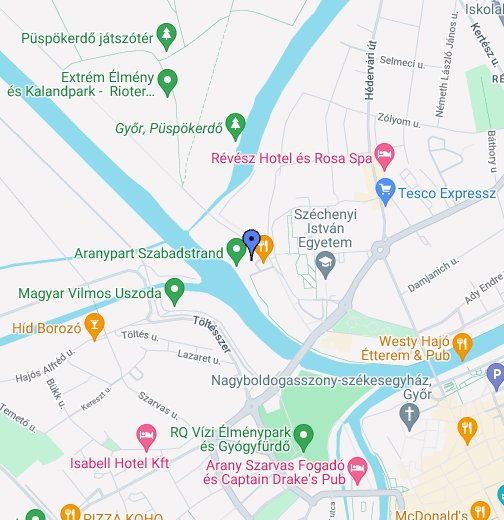 győr térkép google Győr, Aranypart – Google Saját térképek