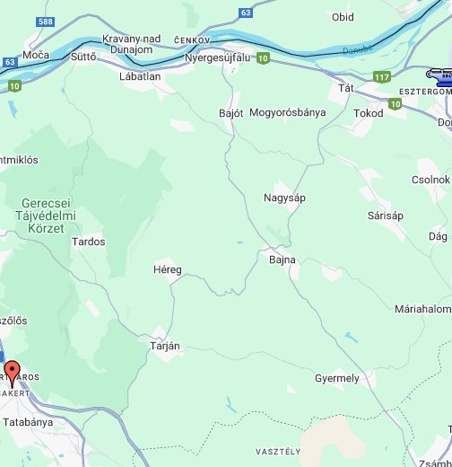 esztergom kertváros térkép Vonatgázolás a Budapest Esztergom vonalon – Google Saját térképek