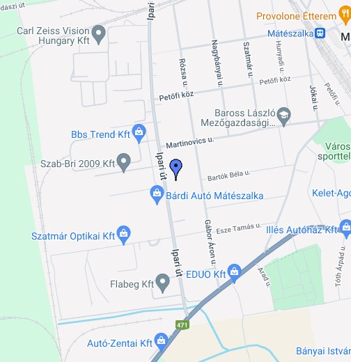 mátészalka térkép Ma Kori Kft. Mátészalka Ipari út – Google Saját térképek