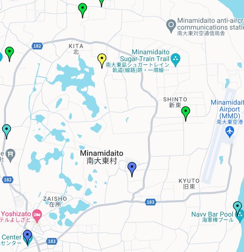 南大東観光map Google マイマップ