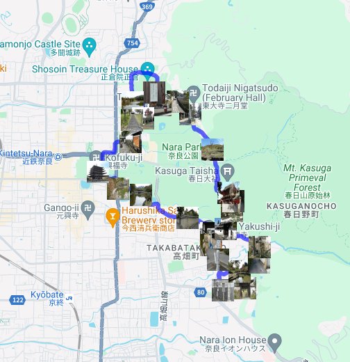 奈良県みどりをつなぐウォーキングマップ 奈良公園満喫コース Google マイマップ
