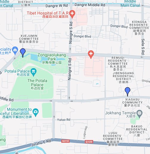 ラサ地図 - Google マイマップ