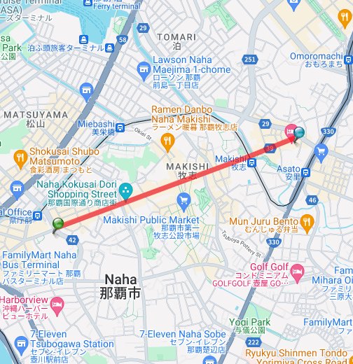 那覇市国際通り Google マイマップ