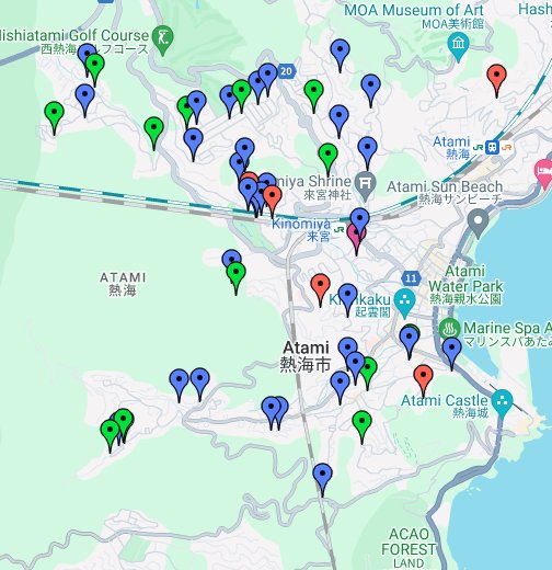 熱海 住宅地エリア Google マイマップ