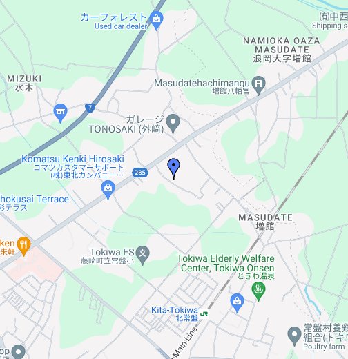 青森県南津軽郡藤崎町水木水上４４−８ - Google マイマップ