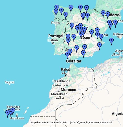 スペイン世界遺産 Google マイマップ