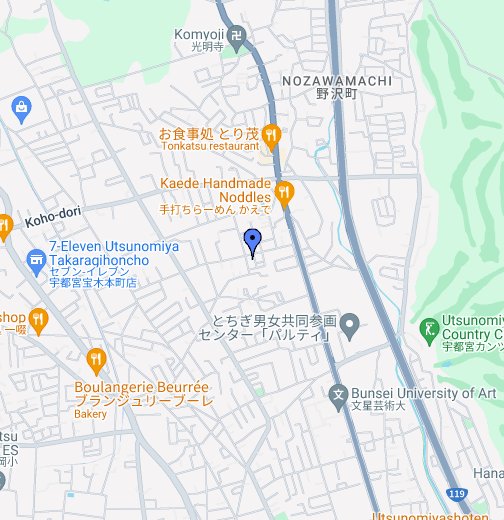 栃木県宇都宮市宝木本町１１７４ ３７ Google マイマップ