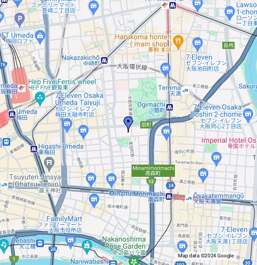 Medi心理カウンセリング大阪 Google マイマップ