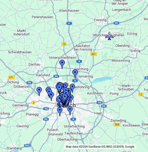 ミュンヘン観光マップ ドイツ便利帳 Google マイマップ