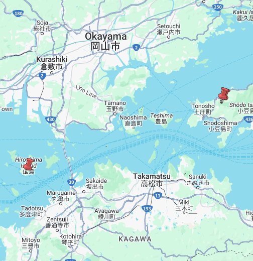 香川県の地図 Google マイマップ