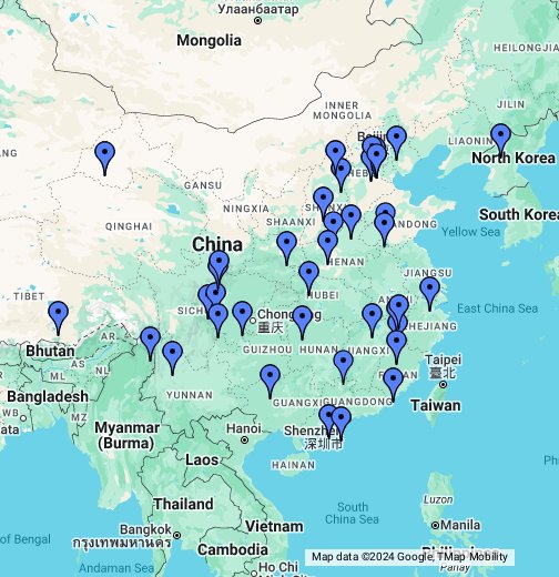 中国の世界遺産 Google マイマップ