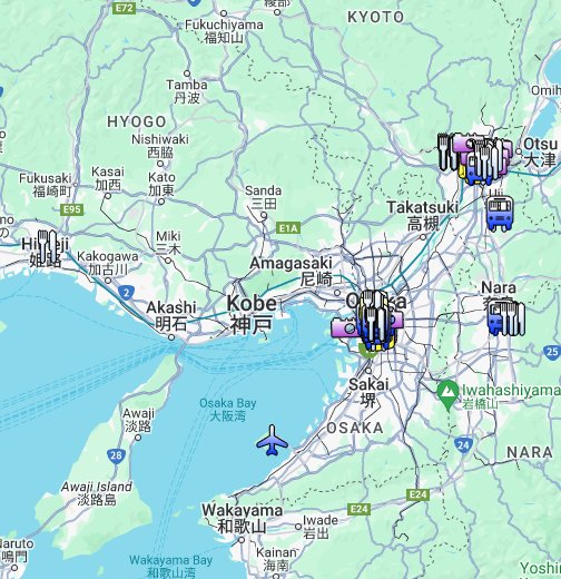 日本大阪行地圖 - Google マイマップ