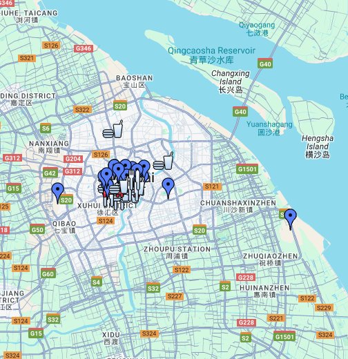 上海 - Google マイマップ