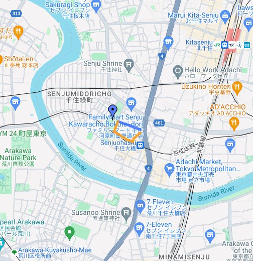 千住スポーツ公園 Google マイマップ