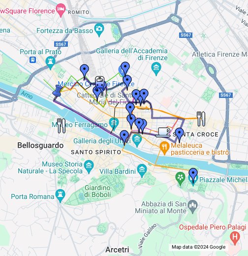 イタリア旅行（フィレンツェ） - Google マイマップ