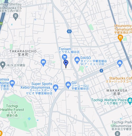 宇都宮支店 Google マイマップ