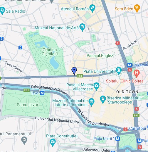 cismigiu harta bucuresti Hotel Cismigiu – Google My Maps