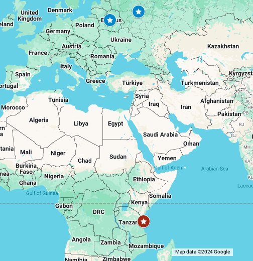 Занзибар на карте мира