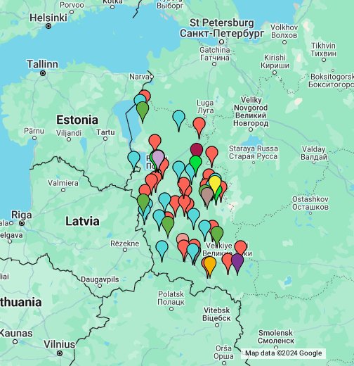 karta pärnu Pskovskaya region   Y DNA (Google Мои карты)