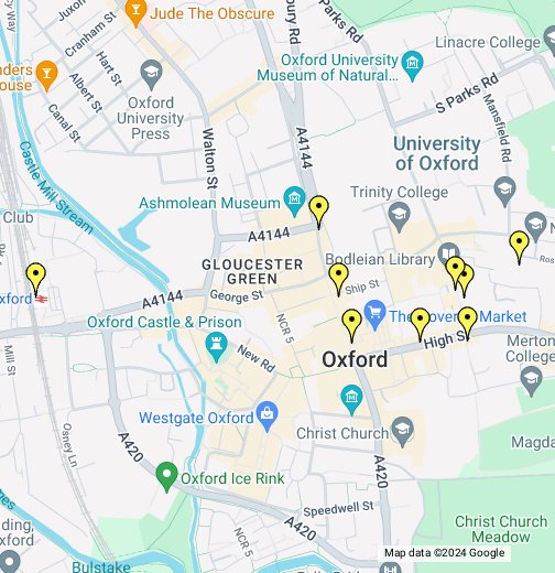 oxford karta Oxford – Google Mina kartor