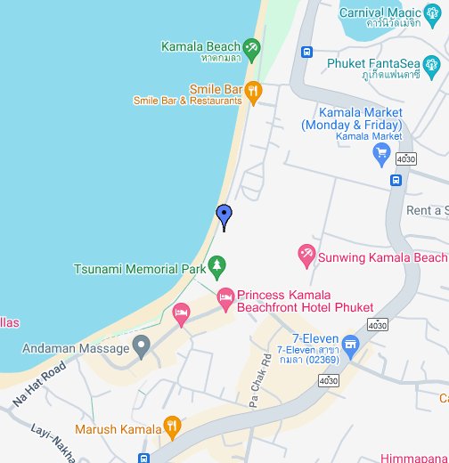 , Kamala Beach Resort, Thailand – Google Mina kartor