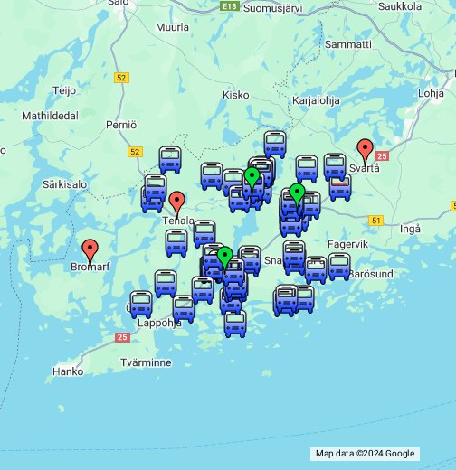 Raseborgs bokbuss / Raaseporin kirjastoauto – Google Mina kartor