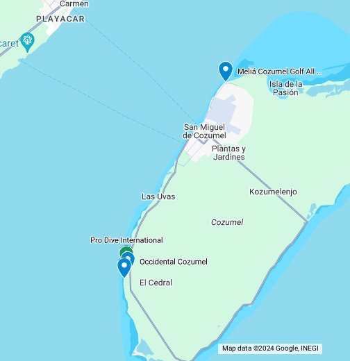 Cozumel - Google My Maps