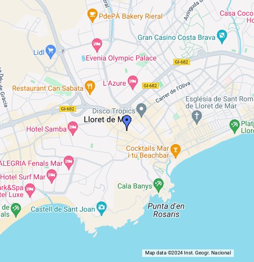 Lloret del Mar - Google My Maps