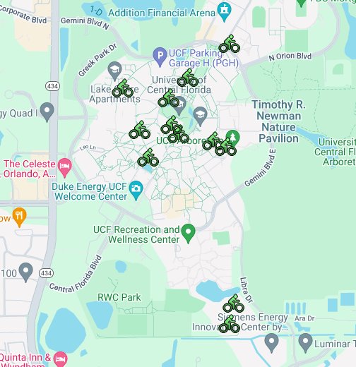 UCF Bike Racks Google My Maps