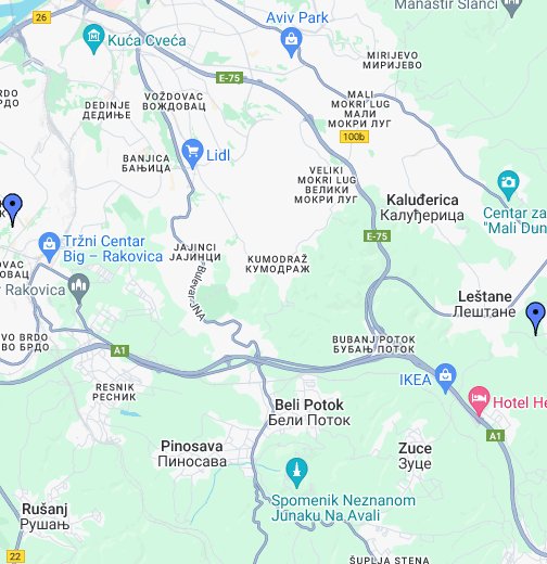 besplatna mapa beograda Interaktivna besplatna mapa Beograd   Google My Maps besplatna mapa beograda