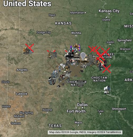Oklahoma Statewide Tornado Siren Map Google My Maps