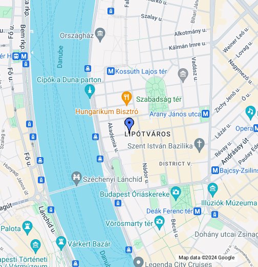 budapest alkotmány utca térkép Arany János utca 10   Google My Maps