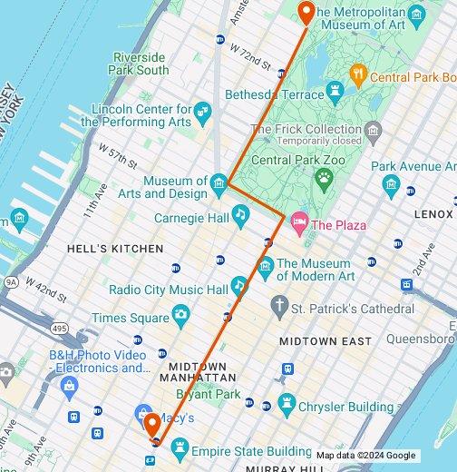 Macys Thanksgiving Day Parade - Google My Maps