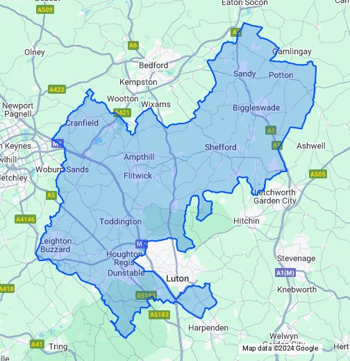 map of bedfordshire and northamptonshire        <h3 class=