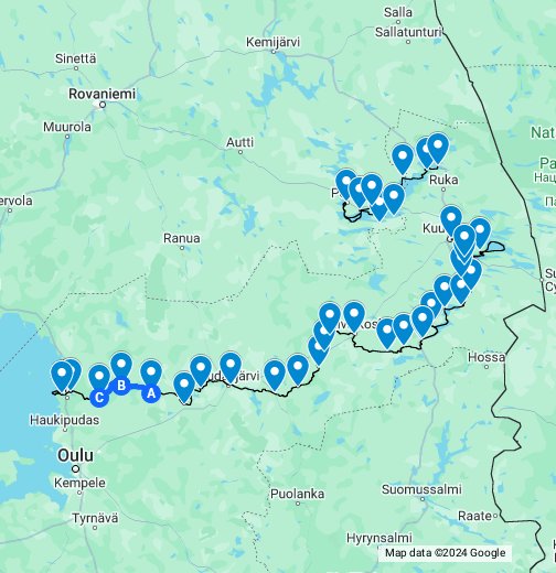 Kuusamo - Ii 2017 - Google My Maps