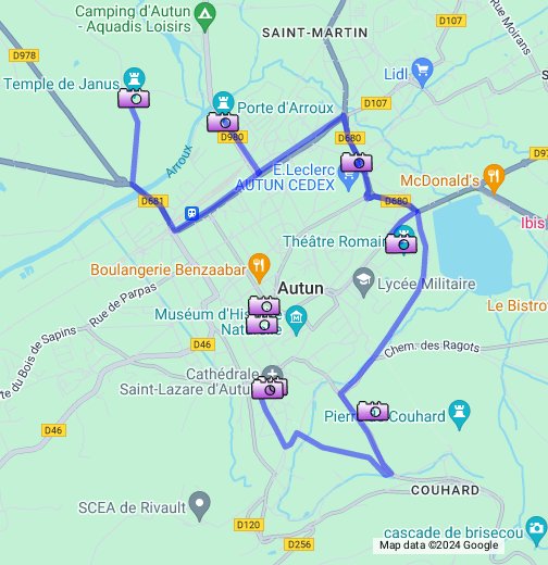 Lyon-visite.info - Autun - Google My Maps