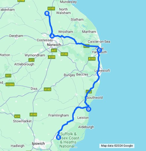 Norwich Google My Maps